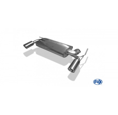 Escape FOX Nissan Murano Z50 escape final salida duplex - 1x100 17 duplex