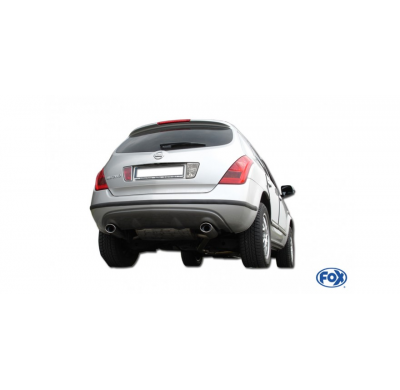 Escape FOX Nissan Murano Z50 escape final salida duplex - 140x90 32 duplex