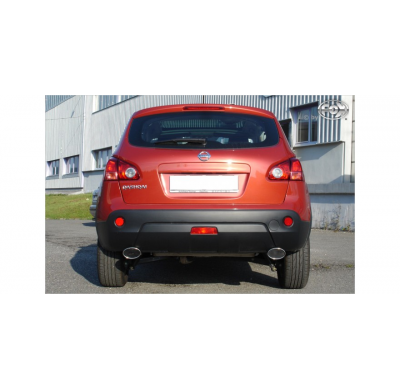 Escape FOX Nissan Qashqai - diesel escape final cross salida duplex - 115x85 33 duplex