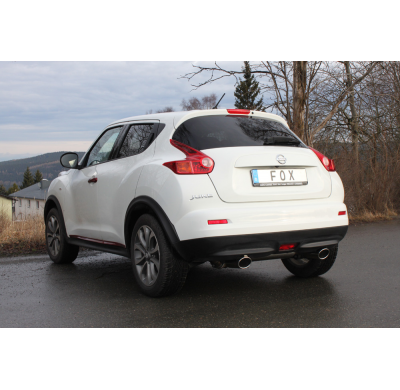 Escape FOX Nissan Juke - F15 (All wheel drive) escape final cross salida duplex - without final pipe