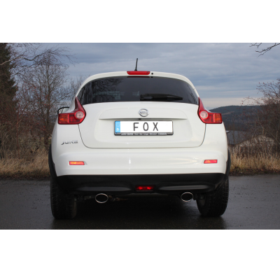 Escape FOX Nissan Juke - F15 (All wheel drive) escape final cross salida duplex - without final pipe