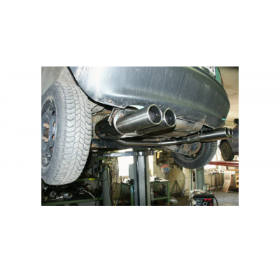 Escape FOX Opel Corsa B escape final salida duplex Ø60mm - 2x80 13 duplex