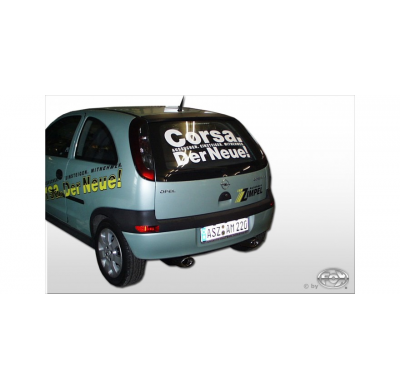 Escape FOX Opel Corsa C escape final salida duplex - 115x85 33 duplex