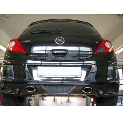 Salida del silenciador trasero derecho/izquierdo para Opel Corsa D Rieger - 115x85 Fox exhaust