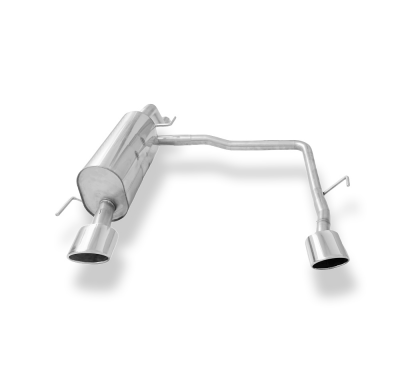 Salida del silenciador trasero derecho/izquierdo para Opel Corsa D Rieger - 115x85 Fox exhaust