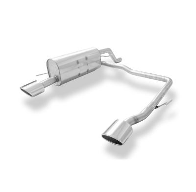 Salida del silenciador trasero derecho/izquierdo para Opel Corsa D Rieger - 115x85 Fox exhaust