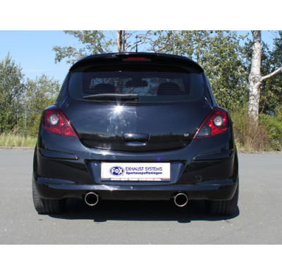 Escape FOX Opel Corsa D GSI escape final cross salida duplex - 1x100 16 duplex