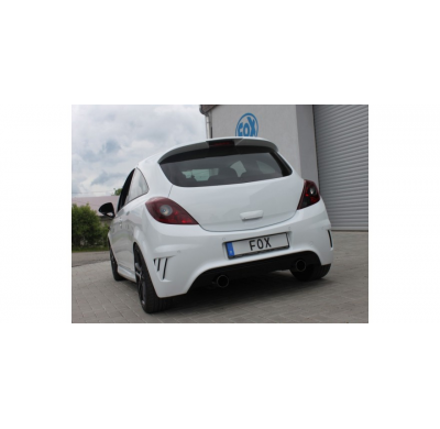 Escape FOX Opel Corsa D - NRE-Edition bumper Escape final Duplex - 1x100 14 dch/izq