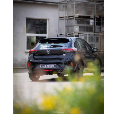 Silenciador final para Opel Corsa F - 1x100 tipo 25 Fox exhaust