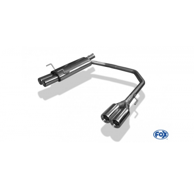 Escape FOX Opel Astra F-CC escape final salida duplex 3 puntos de fijacion en la entrada - 2x80 13 duplex