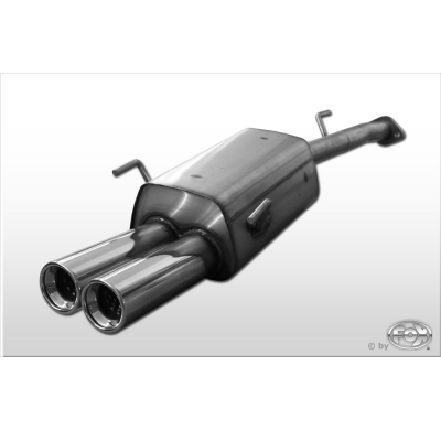 Escape FOX Opel Zafira F75 escape final Ø63,5mm - 2x76 13