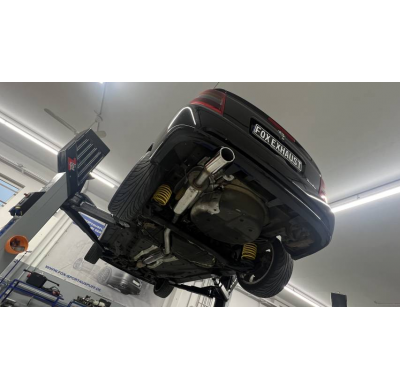 Silenciador final del Opel Astra G Coupé Turbo soltero flujo Ã70mm wi Fox exhaust