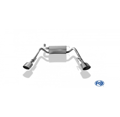 Escape FOX Opel Astra J notchback escape final cross exit duplex - 160x90 type 38 duplex