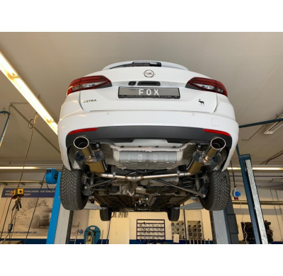 Opel Astra K Sports Tourer Escape trasero FOX salida cruzada derecha / izquierda -