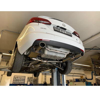 Opel Astra K Sports Tourer Escape trasero FOX salida cruzada derecha / izquierda -