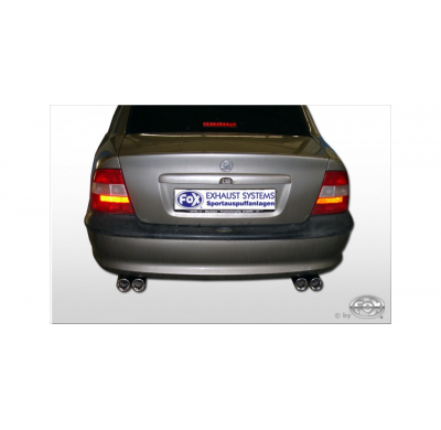 Escape FOX Opel Vectra B escape final salida duplex - 2x76 13 duplex