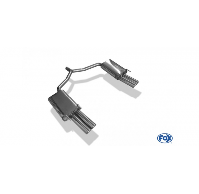 Escape FOX Opel Vectra C GTS escape final duplex doble entrada - 2x76 17 duplex