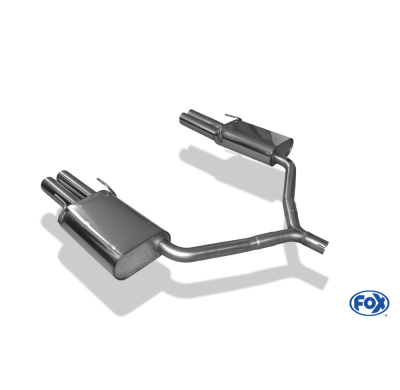 Escape FOX Opel Vectra C GTS escape final duplex doble entrada - 2x76 17 duplex