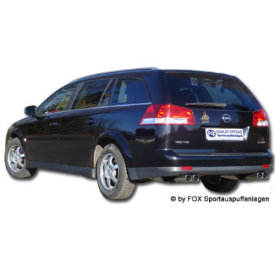 Escape FOX Opel Vectra C Caravan escape final duplex doble entrada - 2x78x75 70 duplex