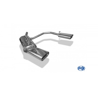 Escape FOX Opel Tigra A escape final salida duplex 60mm - 160x80 53 duplex