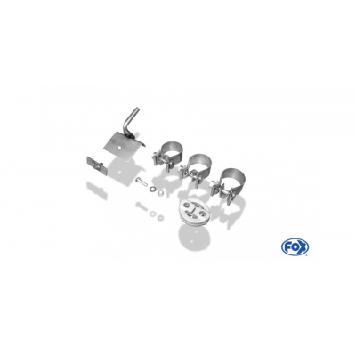 Escape FOX Opel Tigra A escape final salida duplex 60mm - 2x90 13 duplex