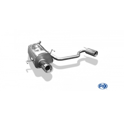 Escape FOX Opel Tigra B TwinTop escape final salida duplex - 1x90 13 duplex