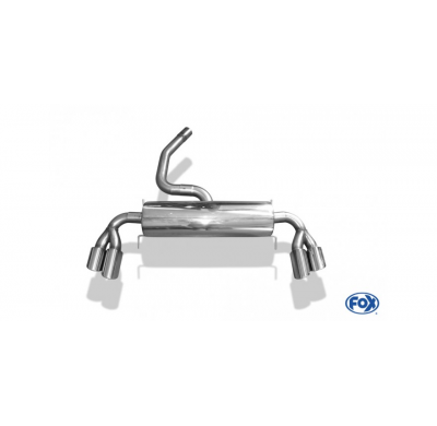 Escape FOX Opel GT escape final cross salida duplex - 2x115x85 38 duplex