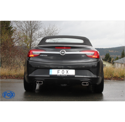 Escape FOX Opel Cascada escape final cross salida duplex - 145x65 59 duplex