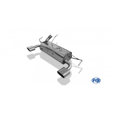 Escape FOX Peugeot 206 RC escape final cross salida duplex - 135x80 52 duplex