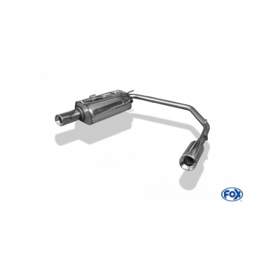 Escape FOX Peugeot 206 S16/ S16 Cabrio escape final salida duplex - 1x90 13 duplex