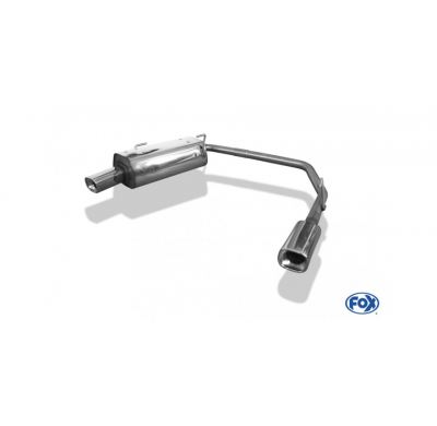 Escape FOX Peugeot 206 S16/ S16 Cabrio escape final salida duplex - 88x79 71 duplex