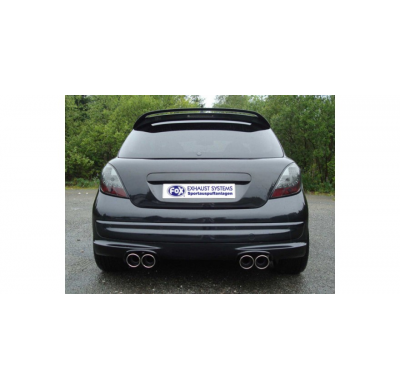 Escape FOX Peugeot 207 RC escape final salida duplex - 2x100 16 duplex