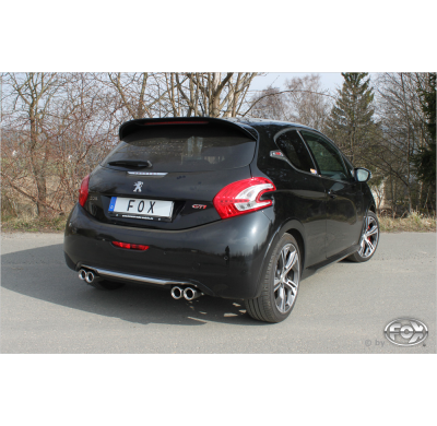 Escape FOX Peugeot 208 GTI escape final salida duplex - 2x76 13 duplex