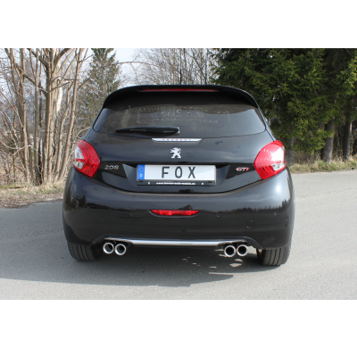 Escape FOX Peugeot 208 GTI escape final salida duplex - 2x76 13 duplex