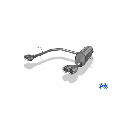 Escape FOX Peugeot 208 GTI escape final salida duplex - 2x76 13 duplex