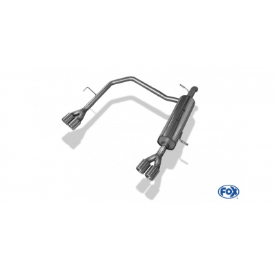 Escape FOX Peugeot 208 GTI escape final salida duplex - 2x76 13 duplex