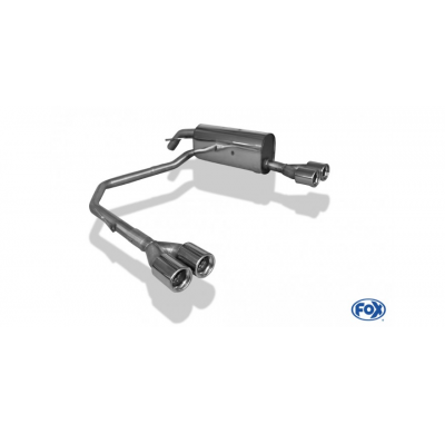 Escape FOX Peugeot 208 GTI escape final salida duplex - 2x76 13 duplex