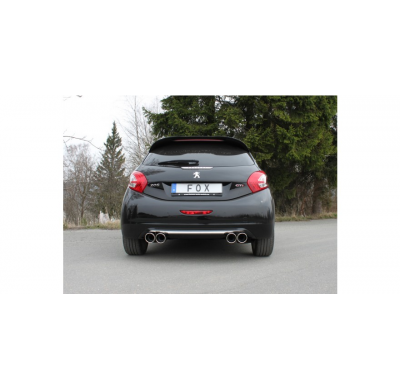 Escape FOX Peugeot 208 GTI escape final salida duplex - 2x90 16 duplex