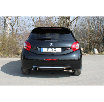 Escape FOX Peugeot 208 GTI escape final salida duplex - 145x65 59 duplex