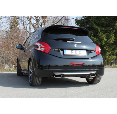 Escape FOX Peugeot 208 GTI escape final salida duplex - 145x65 59 duplex