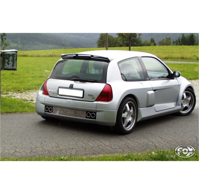 Escape FOX Renault Clio II V6 escape final cross salida duplex - 2x76 12 duplex - with polished facia
