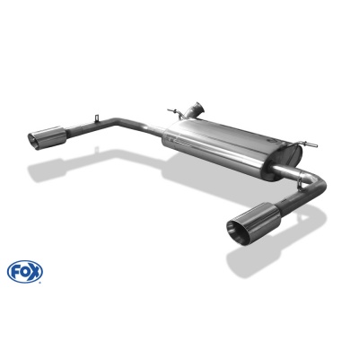 Escape FOX Renault Laguna III Coupe escape final salida duplex - 1x90 25 duplex