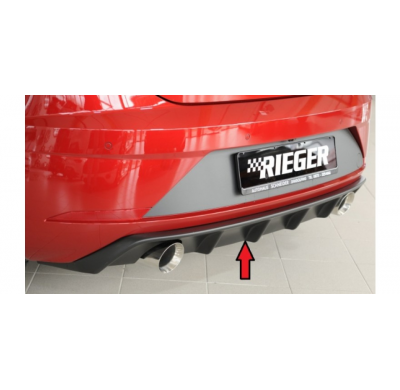 Inserto de faldón trasero Rieger Leon FR (5F): 01.17- de Facelift) | 3 puertas. (SC), 5 puertas.
