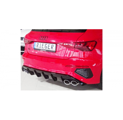 Rieger Difusor trasero Audi A3 GY Sportback ABS Glänzend