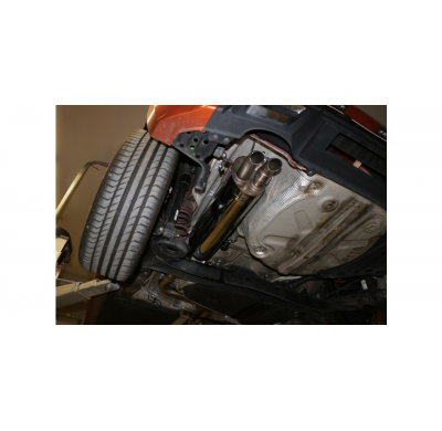 FOX Escape trasero con trampilla de escape electrónica - tubo de escape diesel óptica Seat Ibiza V - KJ Año:Desde 2017 1,5l 110k