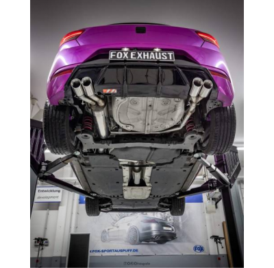 Silenciador final Seat Ibiza V - KJ con salida de válvula derecha/izquierda Fox exhaust