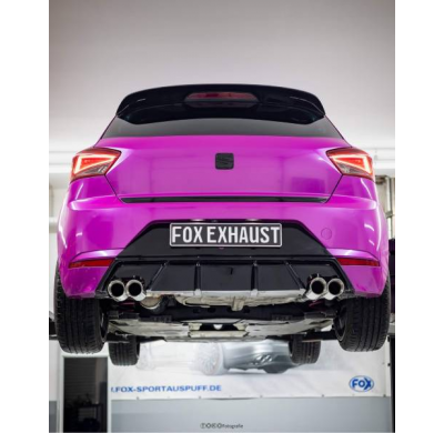 Silenciador final Seat Ibiza V - KJ con salida de válvula derecha/izquierda Fox exhaust