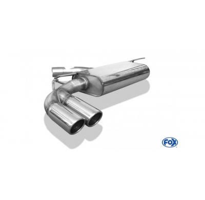 Escape FOX VW Beetle 16 - Cabrio & Coupe - rigid rear axle escape final exit left - 2x90 16