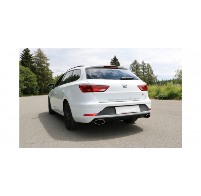 Escape FOX Seat Leon 5F ST suspension trasera independiente escape final duplex - 160x90 type 38 duplex