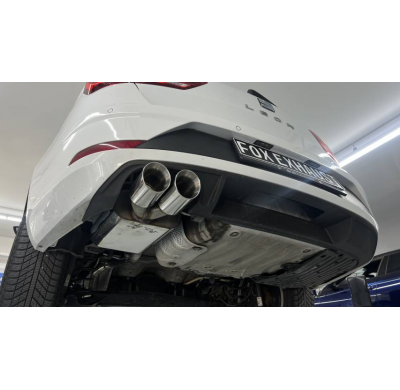 Seat Leon 5F ST - Eje trasero rígido Silenciador final - 2x90 t Fox exhaust